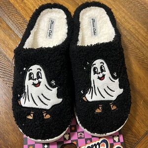 Ghost Design Moon Cake Ladies Slippers Memory Foam Size: L (9/10)